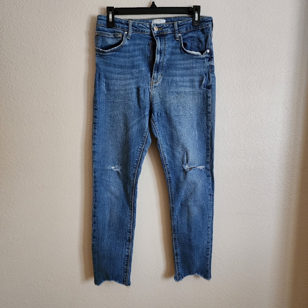 Zara Woman Premium Denim Jeans High Waisted Skinny Size 10